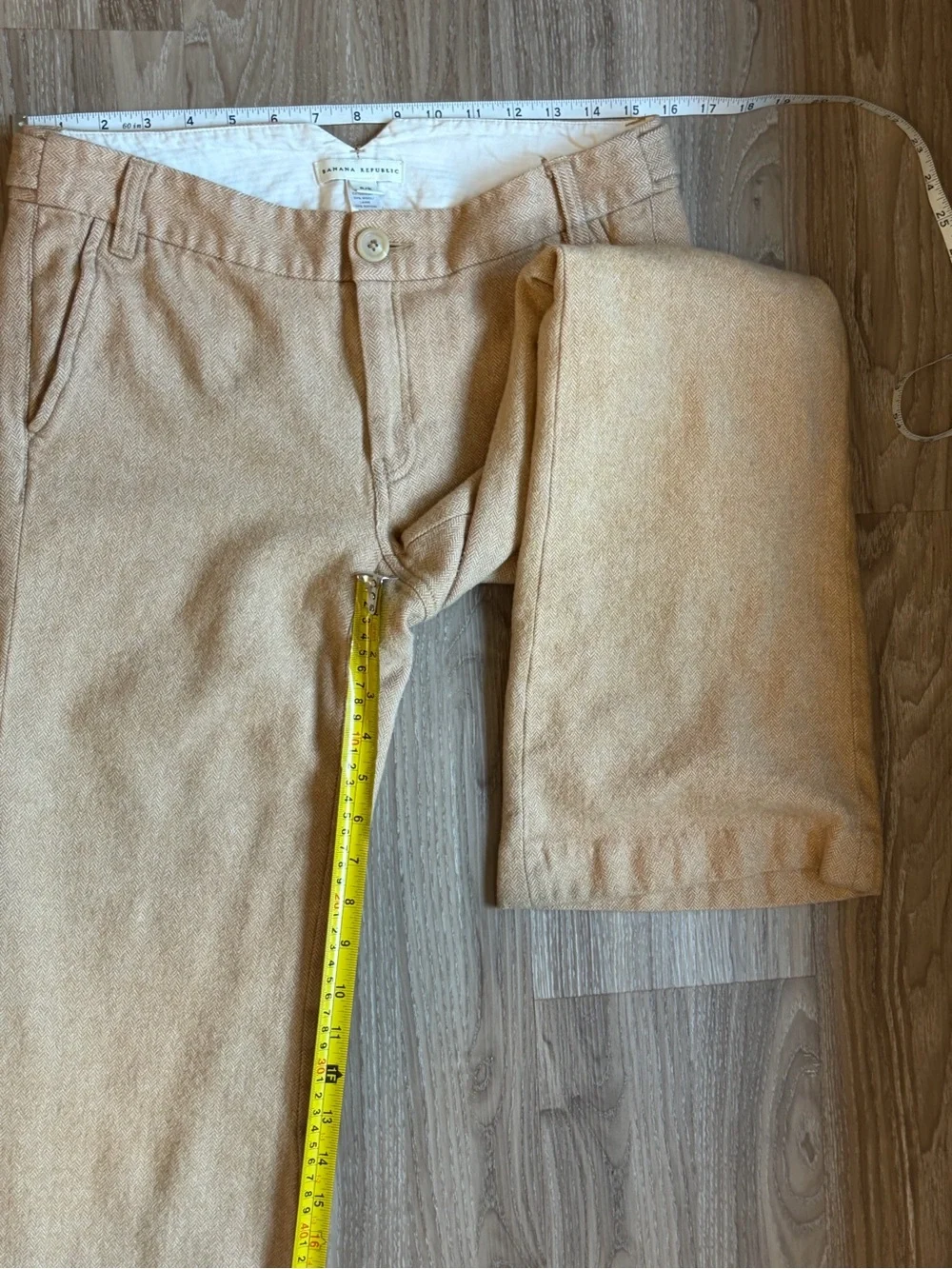 Banana Republic Women's Size 8R Camel Wool Bootcut Pants Mid Rise